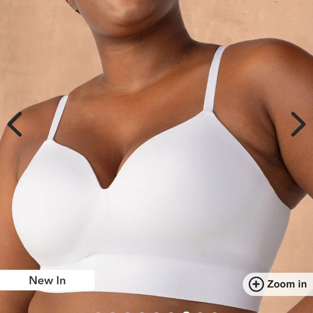 Truekind® Supportive Comfort Wireless Shaping Bra White Various Sizes NWT